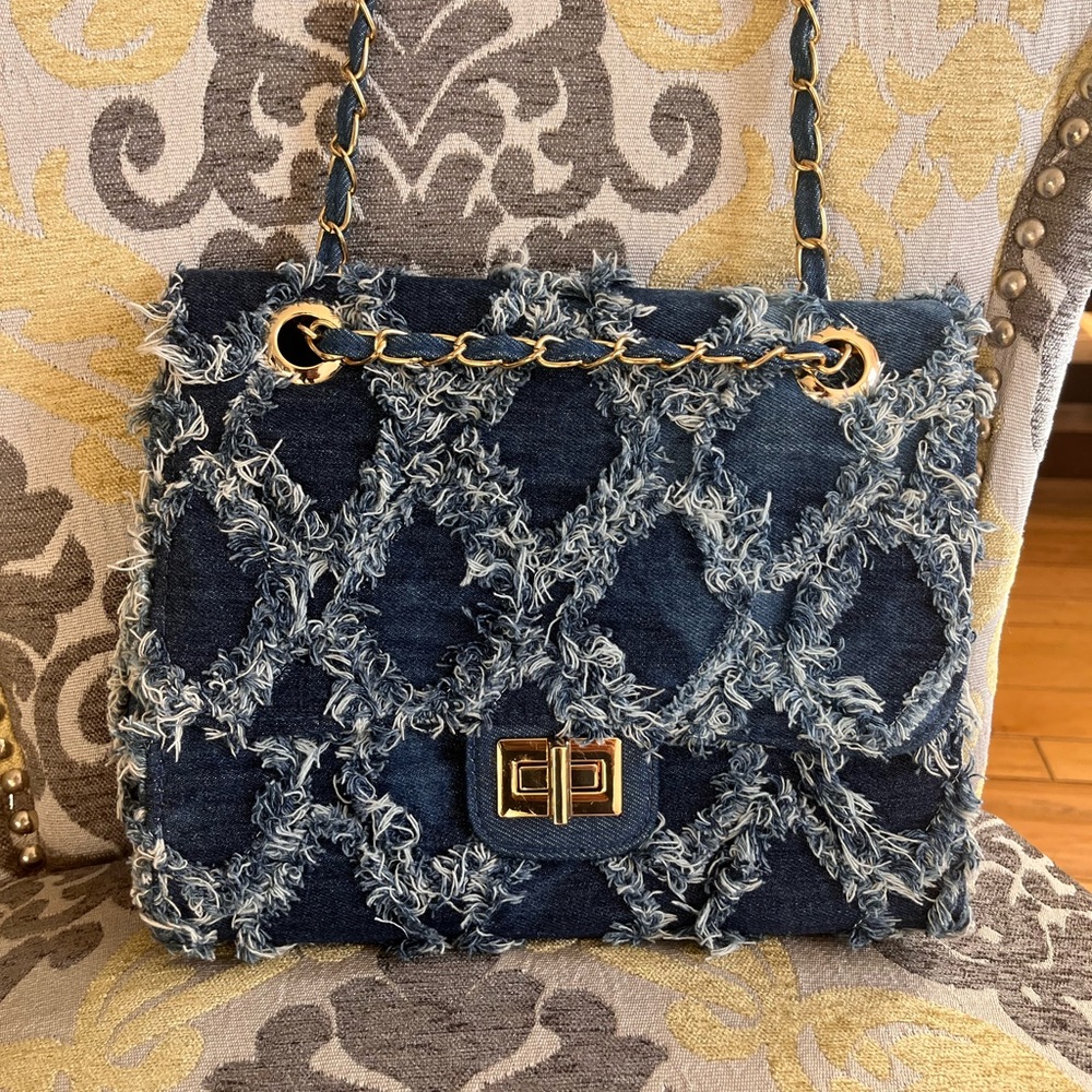 Denim Patchwork Crossbody - image 1